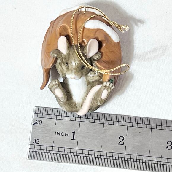 Vintage Charming Tales Fitz Floyd Mouse Mice Porcelain Ornament Figurines Pair - Picture 11 of 13